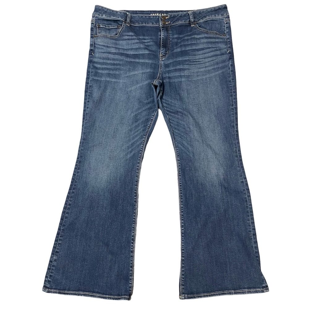 American Eagle Super Stretch Artist Flare Jeans Plus Size 22